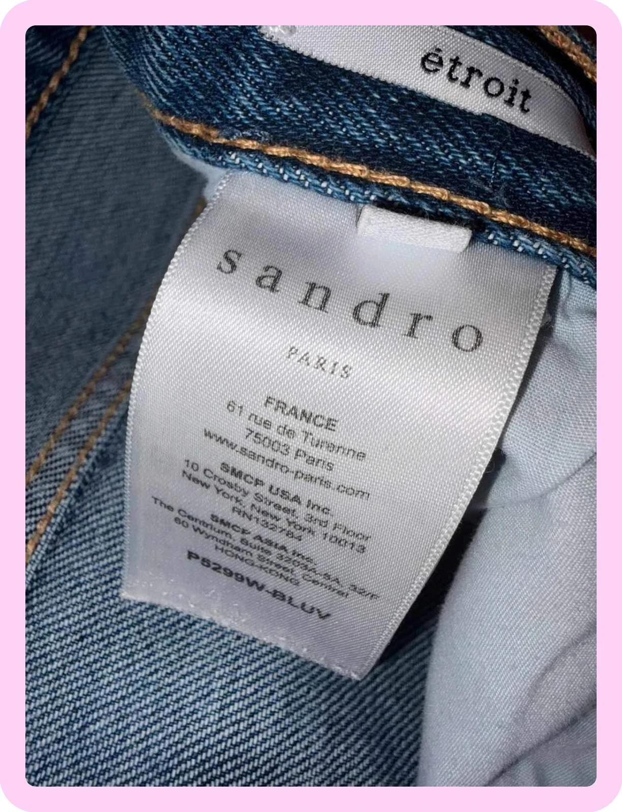 Jeans masculino Sandro tamanho 32 usado uma vez – photo 8